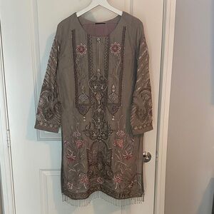 Embroidered Tunic Dress